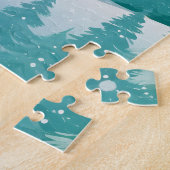 Puzzle Le cheval blanc dans la forêt verte (Côté)