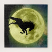 Puzzle Le cheval et la lune jaune (Horizontal)