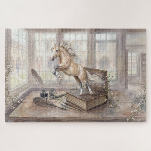 Puzzle Le Cheval Savant Jaillissant d'un Livre