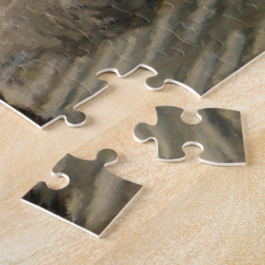 Puzzle Le cheval Thoroughbred gagne la course (Côté)