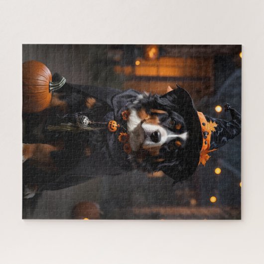 Puzzle Le chien bernois Spooktacular : Un Howl-o-Ween d'H (Horizontal)