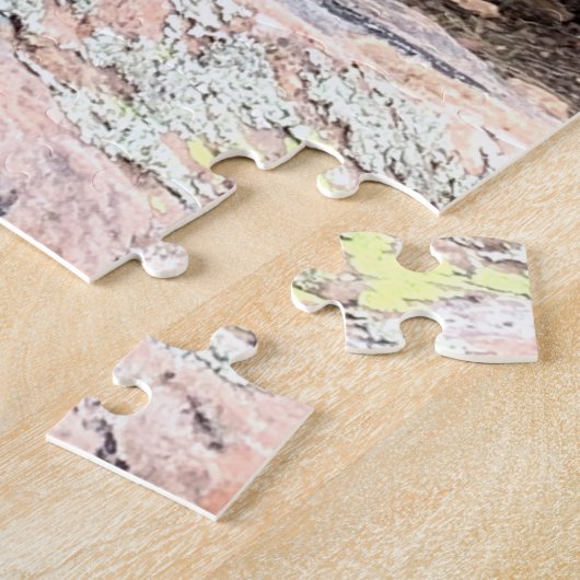 Puzzle Le chien de bétail masqué Brindle observe la scène (Côté)