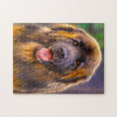 Puzzle Le Chien Leonberger Élevait Jigsaw. (Horizontal)