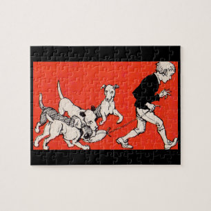 Puzzle le chien marcheur