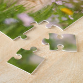 Puzzle Le chiot Golden Retriever et le joli Goldie (Côté)