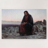 Puzzle Le Christ dans le désert, Ivan Kramskoi (Horizontal)