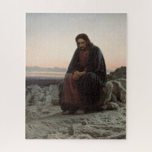 Puzzle Le Christ dans le désert - Ivan Kramskoy  (Vertical)