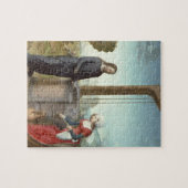 Puzzle Le Christ et la femme de Samaria, c.1500 (huile (Horizontal)