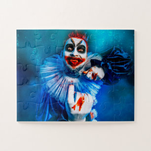 Puzzle Le clown sinistre d'Halloween de SlipperyJoe endui