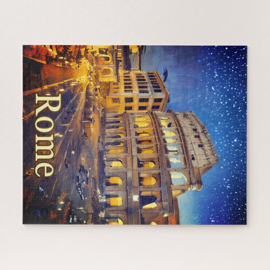Puzzle Le Colisée à Rome la nuit (Horizontal)