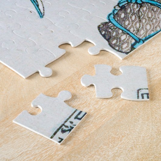 Puzzle Le combat des samouraïs en armure, Tsukioka Yoshit (Côté)