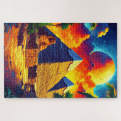 Puzzle Le complexe pyramidal de Gizeh. Le Caire, Egypte. (Horizontal)