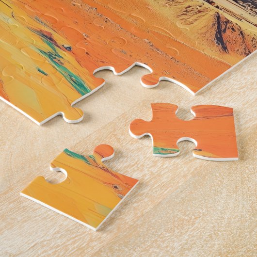 Puzzle Le complexe pyramidal de Gizeh. Le Caire, Egypte. (Côté)