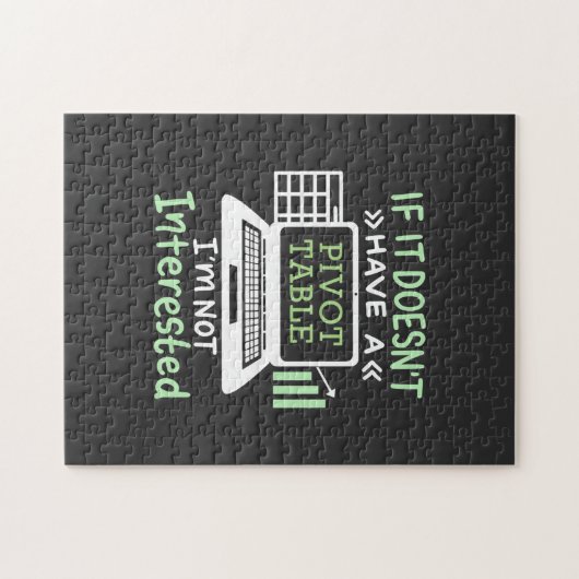 Puzzle Le comptable possède un tableau croisé dynamique (Horizontal)