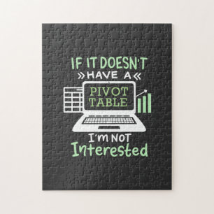 Puzzle Le comptable possède un tableau croisé dynamique