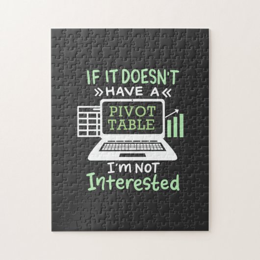 Puzzle Le comptable possède un tableau croisé dynamique (Vertical)