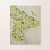 Puzzle Le continent de l'Afrique (Vertical)