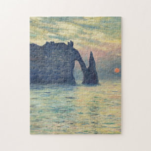 Puzzle Le coucher de soleil de Cliff Etretat by Claude Mo