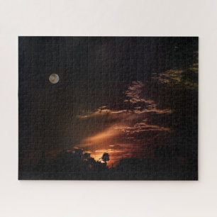 Puzzle "Le coucher du soleil de la Lune"