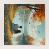 Puzzle Le couple d'automne (Horizontal)