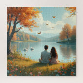 Puzzle Le couple d'automne (Vertical)