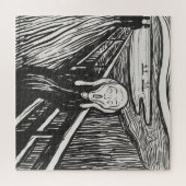 Puzzle Le cri d'Edvard Munch noir et blanc (Horizontal)