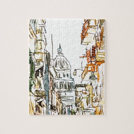 Puzzle Le Cuba La Havane avec le capitol (Vertical)