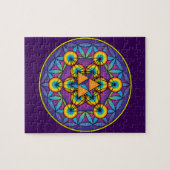 Puzzle Le cube Merkaba de Metatron sur la fleur de la vie (Horizontal)