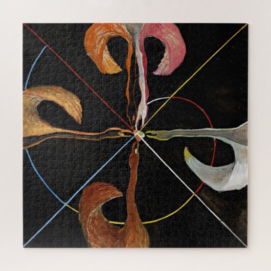 Puzzle Le Cygne, Groupe IX, No 7 par Hilma af Klint (Horizontal)