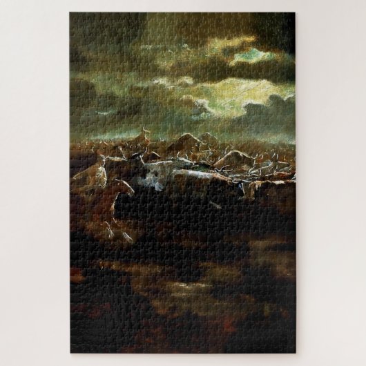 Puzzle « Le Dernier Combat » Art occidental de Charles M (Vertical)