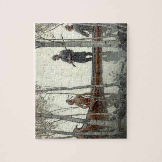 Puzzle Le Dernier des Mohicans par Newell Convers Wyeth (Vertical)