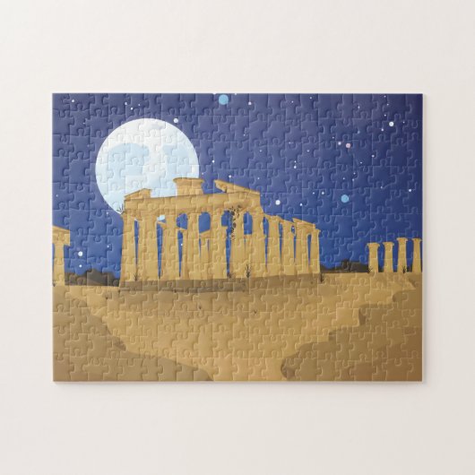 Puzzle Le dessin animé de l'Acropole d'Athènes (Horizontal)