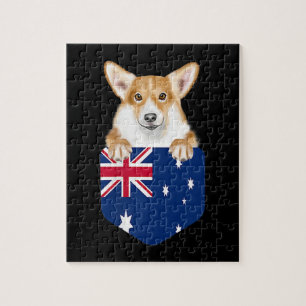 Puzzle Le Drapeau australien Pembroke Welsh Corgi Dog À P