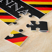 Puzzle Le drapeau de l'Allemagne a inspiré le motif (Côté)
