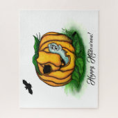 Puzzle Le fantôme d'Halloween, chauve-souris, fantôme et  (Vertical)