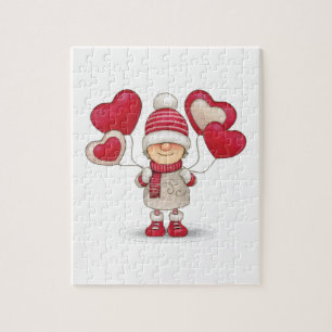 Puzzle Le gnome de la Saint Valentin.