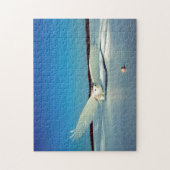 Puzzle Le grand oiseau de proie de la Chouette des neiges (Vertical)