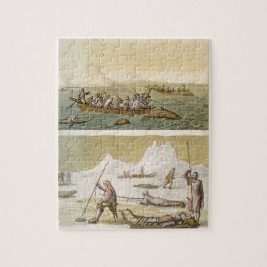 Puzzle Le Groenland : Pêche de baleine et chasse aux (Vertical)