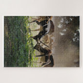 Puzzle LE Groupe de Cerfs en Pâture (Horizontal)