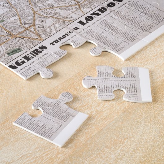 Puzzle Le guide de Wallis pour des étrangers par Londres, (Côté)