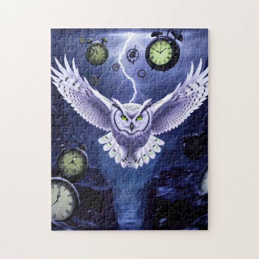 Puzzle Le hibou du temps dans le chaos (Vertical)