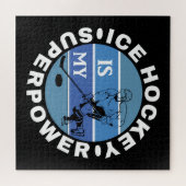 Puzzle Le hockey sur glace est ma superpuissance (Horizontal)