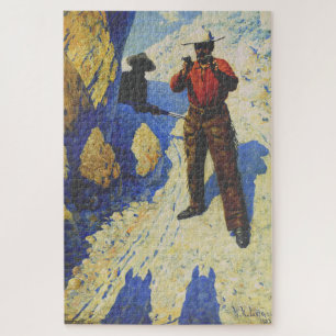 Puzzle Le hold-up (l'embuscade) 1903 William R. Leigh