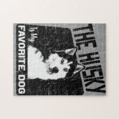 Puzzle Le Husky Est Mon Chien Favori, Le Husky Sibérien (Horizontal)