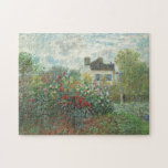 Puzzle Le jardin de l'artiste à Argenteuil Claude Monet<br><div class="desc">Le jardin de l'artiste à Argenteuil,  un coin du jardin avec Dahlias (1873) par Claude Monet.</div>