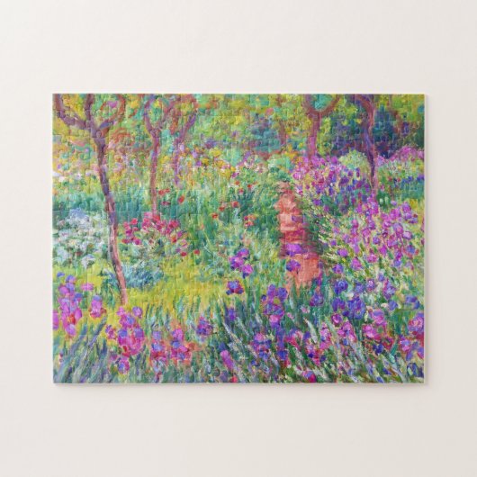 Puzzle Le jardin Iris de Giverny Claude Monet animé (Horizontal)