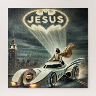 Puzzle Le Jesusmobile : Sauveur dans la nuit
