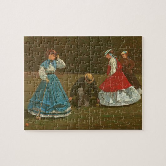 Puzzle Le jeu de croquet, 1866 (huile sur la toile) (Horizontal)