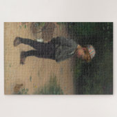 Puzzle Le jeune biologiste avec une grenouille (par Paul  (Horizontal)