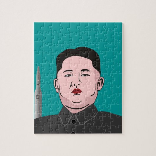 Puzzle Le Jong-ONU de Kim et missile nucléaire (Vertical)